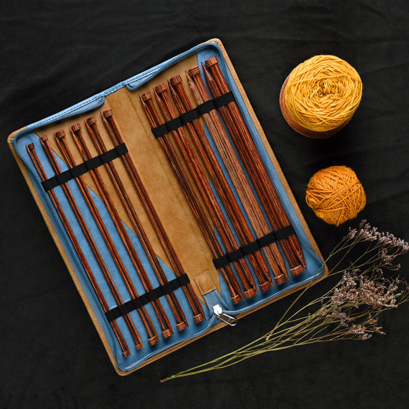 Ginger Single Pointed Kntting Needles Set4