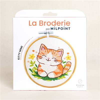 Milpoint Embroidery Kit - Smiling Kitty - Image 2