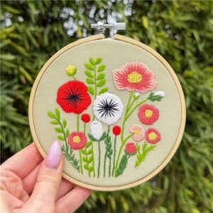 Milpoint Embroidery Kit – Wildflower Bouquet