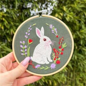 Milpoint Embroidery Kit – Garden Rabbit