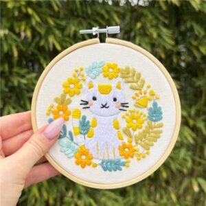 Milpoint Embroidery Kit – Boho Cat