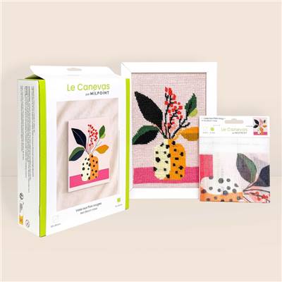 Milpoint Tapestry Kit - Red Bloom Vase - Image 2