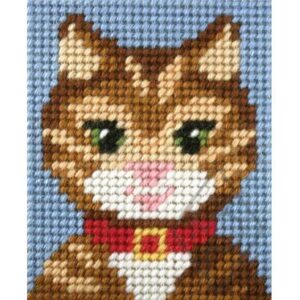 Milpoint Kids Tapestry Kit – Cat with Red Collar