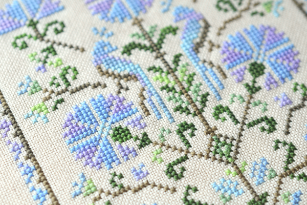 Tela Artis - Tree of Life - Cornflowers Counted Cross Stitch Kit - Image 3