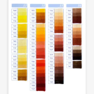 DMC Tapestry Wool  – Yellows | Oranges | Pinks | Browns