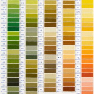 DMC Stranded Cotton – Mouliné Spécial – Greens | Browns | Yellows | Oranges