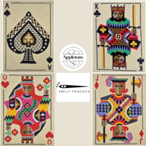 Emily Peacock – Playing Cards Tapestry Kits – Appletons Wool