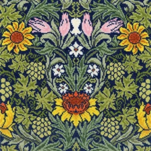Bothy Threads – Sunflowers by Morris & Co. Cross Stitch Kit – Pre-Order